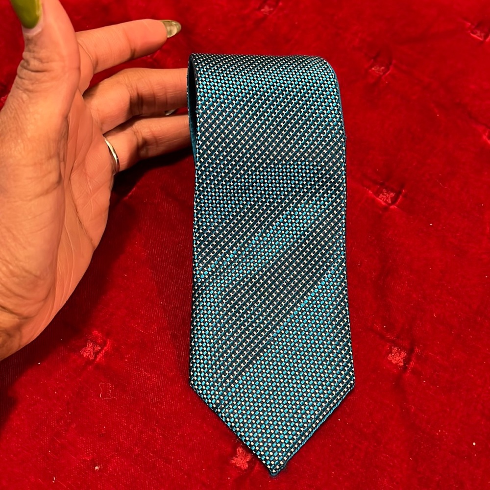 New EXPRESS Turquoise Thin Silk Neck Tie
